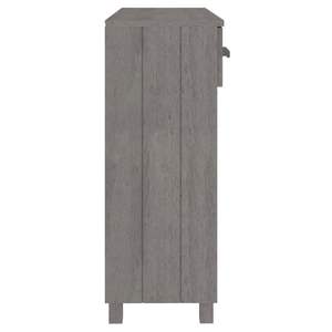 Mesa consola de pino de madera maciza gris claro HAMAR 35,4 "x 13,8" x 35,4" - Product Image 6