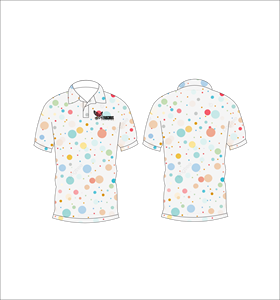 เสื้อโปโลผู้ชายแบบสั่งทำพิเศษ ลายจุดพาสเทล เสื้อกอล์ฟ ซับเหงื่อ แห้งเร็ว แขนสั้น ชุดยูนิฟอร์มประสิทธิภาพสูง ผู้ผลิต OEM - Product Image 3