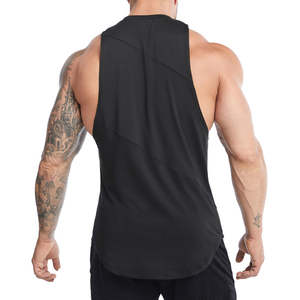 Camisetas sin mangas de algodón de alta calidad para hombre, clásicas, acanaladas, para entrenamiento, gimnasio, fitness, verano, transpirables. - Product Image 6