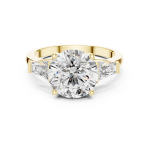 Anillo de Compromiso y Boda de Lujo para Mujer, Chapado en Oro Rosa, Plata 925, con Moissanita y Engaste de Garras - Product Image 1