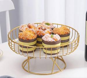 Cesta de Frutas Multifuncional de Alambre Dorado, Cesta Decorativa Moderna para Cocina y Sala de Estar, Cesta de Almacenamiento para Mesa de Comedor - Product Image 3