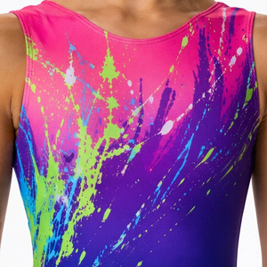 Maillots de Ballet Personalizados sin Mangas para Niñas, Ropa de Baile para Entrenamiento, Maillots de Gimnasia con Estampado por Sublimación para Niñas - Product Image 4