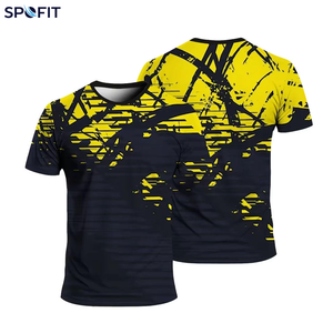 Camiseta de hombre transpirable con estampado 3D de grafiti de dibujos animados, cuello redondo, manga corta, estilo urbano, 180 gramos - Product Image 4