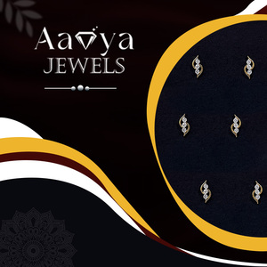 Pendientes de Diamantes Cultivados en Laboratorio de 0.21Ct, Nueva Colección, 6 Piedras, Corte Brillante, Oro Sólido de 9K, Lujo Diario para Mujer, Certificados por HRD - Product Image 2
