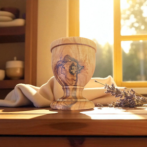 Support à œufs en bois d'acacia, logo personnalisé, 4 pièces, design simple, finition naturelle, support à œufs de haute qualité en bois. - Product Image 3