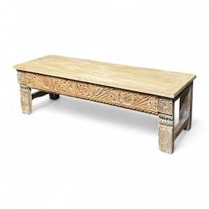 Bancos de Madera Estilo Vintage de la India, Banco de Madera Resistente para el Hogar, Decoración Vintage Combinable - MOQ 1 Contenedor Únicamente - Product Image 4
