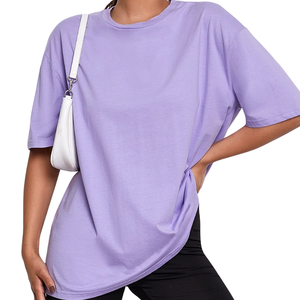 เสื้อยืดผ้าฝ้ายทรงหลวมลำลองสำหรับผู้หญิงแขนสั้นสวมใส่สบายทุกวันแฟชั่นที - Product Image 5
