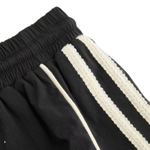Shorts pour hommes de haute qualité, 180 grammes, 100% polyester, uni, décontracté, taille mi-haute élastique, séchage rapide, grande taille, satin - Product Image 2