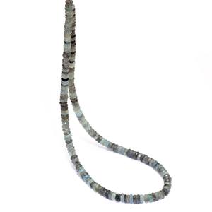 Cuentas Heishi facetadas de aguamarina musgosa AAA+ de 5mm-6mm, discos espaciadores de piedras semipreciosas de aguamarina natural para joyería - Product Image 1