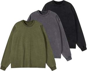 เสื้อฮู้ดดี้ปักลายกราฟิกแบบซันเฟด แอซิดวอช ทรงหลวมสไตล์แบ็กกี้ ผ้าคอตตอนฟลีซหนานุ่ม สำหรับฤดูใบไม้ร่วง สไตล์สตรีทแวร์แนวอเมริกัน - Product Image 1