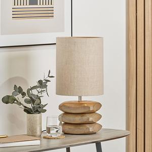 Base de lampe en bois contemporaine, faite à la main, en bois massif, support de lampe de table décoratif, solutions d'éclairage personnalisées pour les maisons modernes - Product Image 6