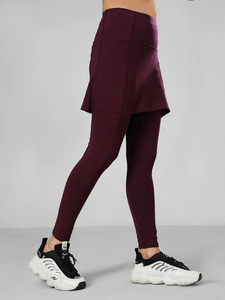 Women High Waist Tennis Leggings Athletic <b>Skirt</b> Leggings For Women Women Yoga Skort Pants Fitness Skirted Tights - Product Image 3