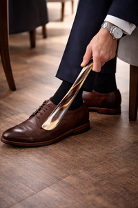 Chausse-pied en corne de buffle de qualité supérieure, fait main, naturel, durable, finition lisse, écologique, aide à la chaussure de luxe, design ergonomique, cadeau - Product Image 4