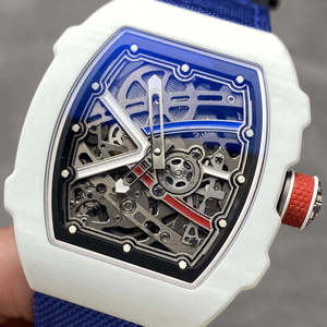 Montre mécanique pour homme RM Factory de haute qualité, nouvelle montre de luxe en fibre de carbone, mouvement squelette tourbillon RM67-02 - Product Image 2
