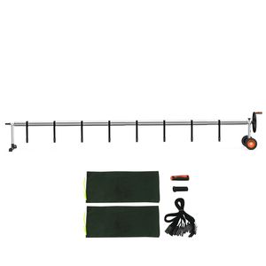 Avvolgitore per Copertura Solare per Piscina da 18 piedi in Alluminio, Set Avvolgitore per Piscina Interrata con Sacchi di Sabbia in Materiale PC PVC e Ruote in Gomma, Adatto alla Maggior Parte delle Piscine - Product Image 1