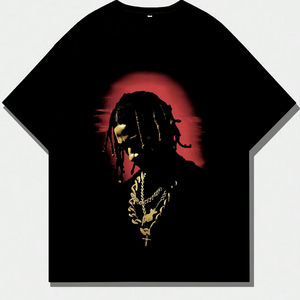 Camisetas de gimnasio personalizadas para hombre, de alta demanda, corte box fit, cuello redondo, algodón de alta calidad, para correr, deportivas, informales, con estampado DTG para hombre - Product Image 1