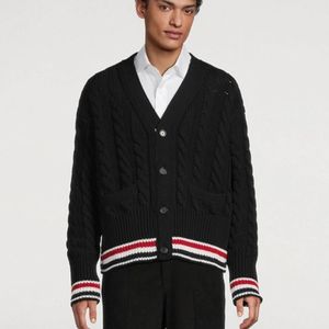 Manufactory Wholesale 2026 New Customizable Solid Winter Single Breasted Button Knitted <b>Cardigans</b> with Customize Logo - Product Image 4