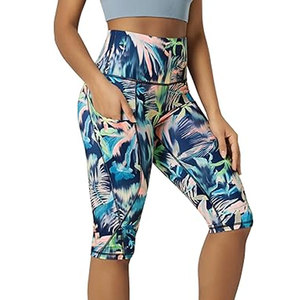 Leggings pour femmes à taille haute, extensibles, confortables, pour la gym, le yoga, coupe slim, vêtements décontractés, respirants, vêtements de sport, été, séchage rapide, légers - Product Image 1