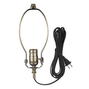 <b>Antique</b> Bronze Finish E26 <b>Lamp</b> Socket 12 ft DIY <b>Lamp</b> Rewire Kit Essential Hardware for Table Floor <b>Lamps</b> Retrofit Kits - Product Image 1