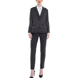 Women Two Piece Suit <b>Set</b> Stylish <b>Blazer</b> Trousers Formal Business Outfit Office Workwear Wholesale - Product Image 2