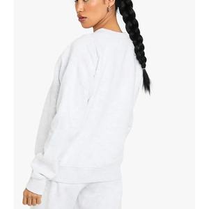 Sweat-shirt d'hiver respirant personnalisé XL en coton Tech Fleece, vêtements de sport, logo en relief 3D, super doux, col rond, pull pour femme - Product Image 6