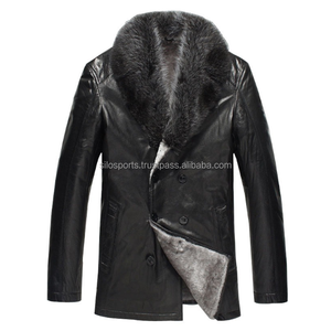 Top Selling Custom-Made <b>Women's</b> B3 Shearling Leather <b>Long</b> <b>Coat</b> Breathable Knitted High Quality Fur Collar <b>Winter</b> Fashion 100% - Product Image 1