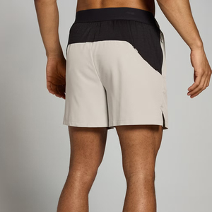 Short gris pour hommes avec imprimé visage souriant rouge et blanc, taille élastique, séchage rapide, style décontracté - Product Image 3