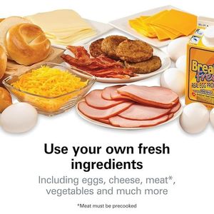 Customizable Breakfast Sandwich <b>Maker</b> with Egg Cooker Ring for English Muffins Croissants Mini <b>Waffles</b> Pe - Product Image 4