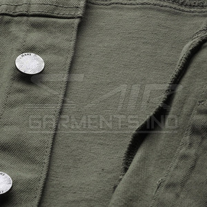 Veste en jean d'hiver de haute qualité pour homme, style décontracté, avec boutons recouverts - Product Image 6