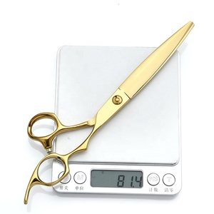Ciseaux de coiffure professionnels en acier inoxydable doré à haute teneur en carbone, pour la coupe de cheveux, pour salon de beauté et coiffure – Vente chaude - Product Image 4