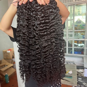 ผมแท้จากเวียดนามสีดำหยิกแบบธรรมชาติ100% มัดสองชั้น - Product Image 2