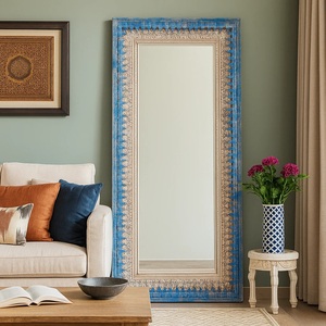 Modern Boho Accent <b>Mirror</b> <b>Set</b> for Entryway Intricate Carved Border Design with Timeless Decorative Appeal - Product Image 6