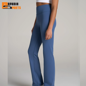 กางเกงขาบานเอวสูงสำหรับผู้หญิงกางเกงฟิตเนสวิ่งโยคะ - Product Image 3