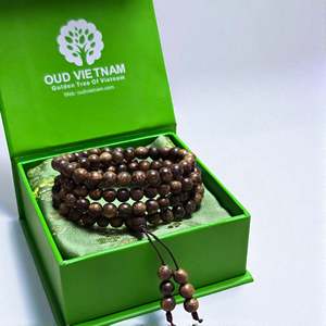กำไลข้อมือไม้กฤษณาเวียดนามแท้ ขนาด 6 มม. 108 เม็ด ขายส่ง รุ่น B7-026 - Product Image 2