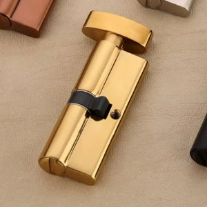 Manija de latón de alta resistencia de 80 mm con liberación de emergencia operada con monedas para seguridad en baños públicos y armarios de oficina. - Product Image 4