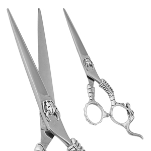 Tijeras de Barbero Stahlmann Pro para Diestros, Punta Recta, Mango Mediano, Acero Inoxidable 4Cr13, Suministros de Peluquería de Alta Calidad - Product Image 3