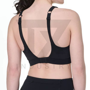 Soutien-gorge de sport grande taille pour filles, vente en gros, conception personnalisée, logo frontal, maintien élevé, yoga, service OEM, sur mesure - Product Image 2