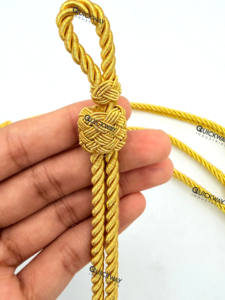 Cordon tressé en or pour chapeau d'uniforme de cérémonie – Qualité supérieure - Product Image 2