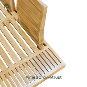 Banco de Patio Moderno de Teca, Muebles de Exterior Impermeables para Jardín, Villa, Piscina, Playa y Resort - Product Image 4