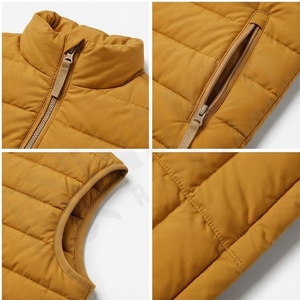 Men's High Street Style Winter Waistcoat <b>Black</b> Plaid Quilted Jacket Hood Stand Bubble Zipper Plus Size Waterproof Puffer <b>Vests</b> - Product Image 4