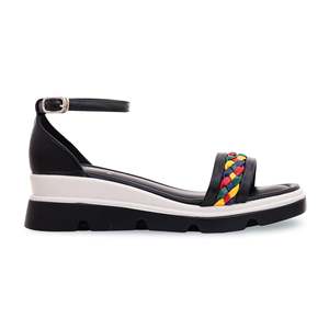 Sandalia de tacón formal negra PU0194 - Product Image 3