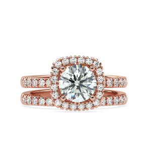 Anillo de Diamante Natural de 1.32 Quilates, Color H, Claridad VS1, Oro Blanco de 14 Quilates, 0.85g, Hecho a Mano con un Impresionante Diamante Incrustado - Product Image 2