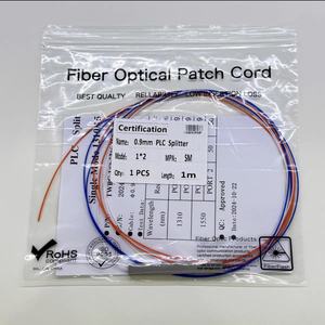 ตัวแยกไฟเบอร์ออปติกแบบ Single Mode คุณภาพสูง LSZH Jacket 1 เมตร 0.9 มม. ไม่มีคอนเนคเตอร์ แบบมินิทิวบ์ 1*2 - Product Image 2