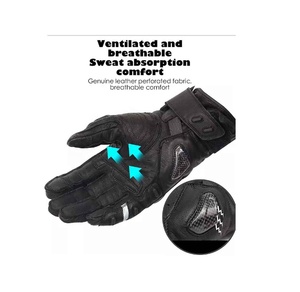 Guantes de Motociclismo Resistentes a Impactos, con Protección para los Nudillos, Transpirables, de Cuero, con Pantalla Táctil, Logotipo Personalizado, Unisex, Protección para las Manos - Product Image 5