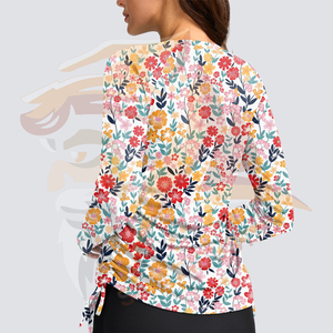 Customizable Design Top Quality <b>Women</b> <b>Rash</b> <b>Guard</b> Long Sleeve Swimming And Gym Fitness Wear Crew Neck Slim Fit <b>Women</b> <b>Rash</b> <b>Guard</b> - Product Image 4