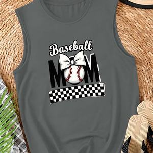 Chaleco casual de mujer con diseño de lazo de mamá de béisbol - Product Image 3