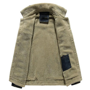 Chaqueta Vaquera Moderna para Hombre, 100% Algodón de Alta Calidad, Corte Ajustado, con Diseño de Parches, Ecológica y Transpirable, Talla Grande para Invierno - Product Image 5