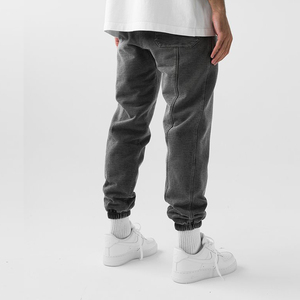 Pantalon de survêtement homme 445 g/m² coupe ample à bas ouvert, style athlétique, directement de l'usine - Product Image 3