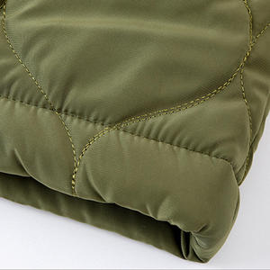 Chaqueta Acolchada Verde Oliva para Hombre, Cuello Camisero, Cierre de Cremallera, Color Sólido Informal, Material de Poliéster, Ropa de Invierno, Corte Holgado - Product Image 4