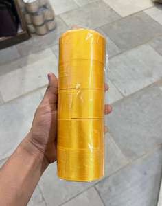 Ribete de encaje de malla satinada de 37 mm, de lujo, de poliéster, con lentejuelas y hilo metálico, bordado a mano, para saris, vestidos, dupattas y ropa étnica. - Product Image 2